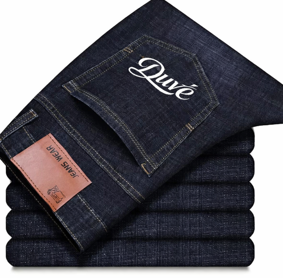 mærkeblå jeans Duvé